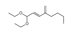 1,1-diethoxy-4-methylideneoct-2-ene Structure