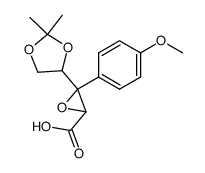 3-(2,2-Dimethyl-[1,3]dioxolan-4-yl)-3-(4-methoxy-phenyl)-oxirane-2-carboxylic acid Structure