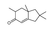 2,2,6,7a-tetramethyl-1,3,6,7-tetrahydroinden-5-one结构式