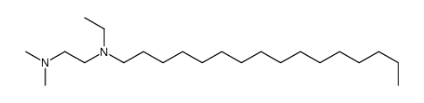 N'-ethyl-N'-hexadecyl-N,N-dimethylethane-1,2-diamine结构式