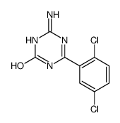 2-amino-6-(2,5-dichlorophenyl)-1H-1,3,5-triazin-4-one Structure