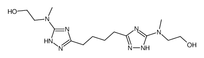 2,2'-[N,N'-dimethyl-N,N'-(1H,1'H-5,5'-butane-1,4-diyl-bis-[1,2,4]triazol-3-yl)-diamino]-bis-ethanol Structure