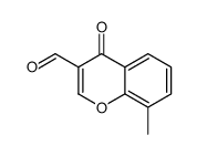 8-methyl-4-oxochromene-3-carbaldehyde Structure