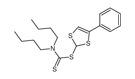 (4-phenyl-1,3-dithiol-2-yl) N,N-dibutylcarbamodithioate结构式