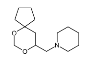 1-(6,8-dioxaspiro[4.5]decan-9-ylmethyl)piperidine Structure