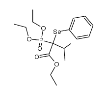 ethyl 2-(diethoxyphosphoryl)-2-phenylselenyl-3-methylbutanoate结构式