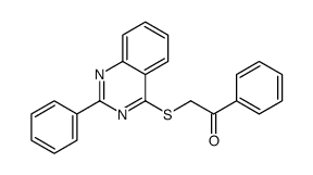 1-phenyl-2-(2-phenylquinazolin-4-yl)sulfanylethanone Structure