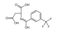 (2S)-2-[[3-(trifluoromethyl)benzoyl]amino]butanedioic acid结构式