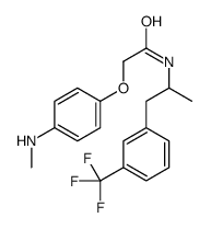 2-[4-(methylamino)phenoxy]-N-[1-[3-(trifluoromethyl)phenyl]propan-2-yl]acetamide结构式
