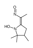 1-hydroxy-2,2,3-trimethyl-5-(1-nitrosoethylidene)pyrrolidine Structure