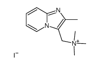 2-methyl-3-((trimethylammonio)methyl)imidazo(1,2-a)pyridine iodide Structure