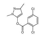 (2,5-dimethylpyrazol-3-yl) 2,5-dichlorobenzoate Structure