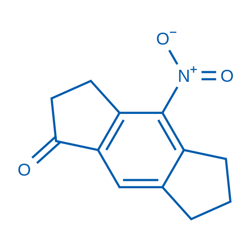 4-硝基-2,3,6,7-四氢-s-indacen-1(5H)-酮结构式