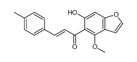 1-(6-hydroxy-4-methoxy-1-benzofuran-5-yl)-3-(4-methylphenyl)prop-2-en-1-one Structure