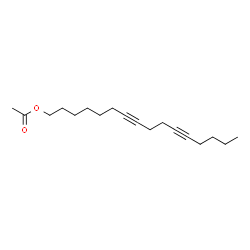 hexadeca-7,11-diynyl acetate结构式