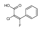 2-chloro-3-fluoro-3-phenylprop-2-enoic acid结构式