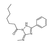 1-[5-(methylamino)-3-phenyl-1,2,4-triazol-1-yl]heptan-1-one结构式