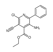 3-amino-6-chloro-5-cyano-2-phenyl-isonicotinic acid ethyl ester结构式