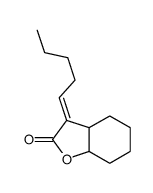 (3aS,7aR)-3-pentylidene-3a,4,5,6,7,7a-hexahydro-1-benzofuran-2-one结构式