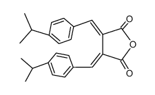 3,4-Bis-[1-(4-isopropyl-phenyl)-meth-(E)-ylidene]-dihydro-furan-2,5-dione结构式