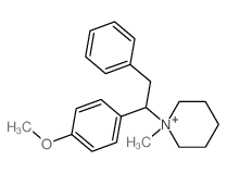 1-[1-(4-methoxyphenyl)-2-phenyl-ethyl]-1-methyl-3,4,5,6-tetrahydro-2H-pyridine structure