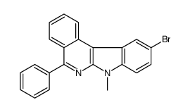 10-bromo-7-methyl-5-phenylindolo[2,3-c]isoquinoline结构式