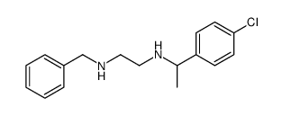 N-benzyl-N'-[1-(4-chlorophenyl)ethyl]ethane-1,2-diamine结构式