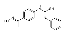 1-[4-(N-hydroxy-C-methylcarbonimidoyl)phenyl]-3-phenylthiourea Structure