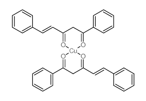 copper; (E)-1,5-diphenylpent-4-ene-1,3-dione structure