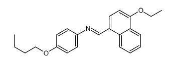 N-(4-butoxyphenyl)-1-(4-ethoxynaphthalen-1-yl)methanimine结构式