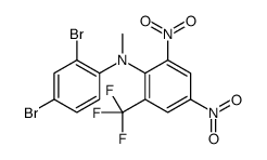 N-(2,4-dibromophenyl)-N-methyl-2,4-dinitro-6-(trifluoromethyl)aniline Structure