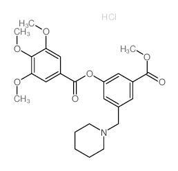 [3-methoxycarbonyl-5-(1-piperidylmethyl)phenyl] 3,4,5-trimethoxybenzoate结构式