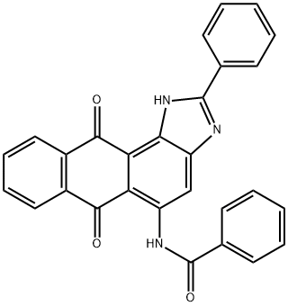 N-(6,11-Dihydro-6,11-dioxo-2-phenyl-1H-anthra[1,2-d]imidazol-5-yl)benzamide structure