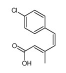 5-(4-chlorophenyl)-3-methylpenta-2,4-dienoic acid结构式