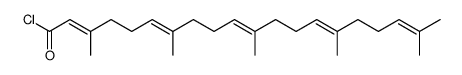 (2E,6E,10E,14E)-3,7,11,15,19-pentamethylicosa-2,6,10,14,18-pentaenoyl chloride Structure