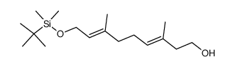 (3E,7E)-9-(tert-butyldimethylsilyloxy)-3,7-dimethyl-3,7-nonadien-1-ol Structure
