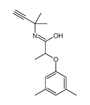 2-(3,5-dimethylphenoxy)-N-(2-methylbut-3-yn-2-yl)propanamide结构式