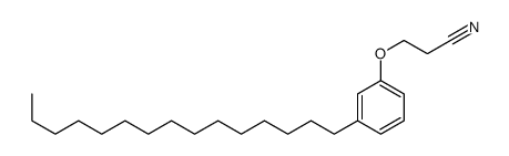 3-(3-pentadecylphenoxy)propanenitrile Structure