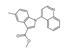 methyl 5-methyl-1-quinolin-4-ylindole-3-carboxylate结构式