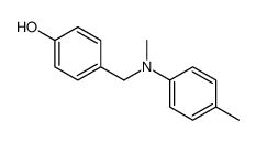 4-[(N,4-dimethylanilino)methyl]phenol Structure