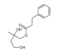 (2,4-dihydroxy-2-methylbutyl) 3-phenylpropanoate结构式