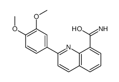 2-(3,4-dimethoxyphenyl)quinoline-8-carboxamide Structure