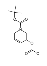 tert-butyl (+/-)-5-methoxycarbonyloxy-1,2,5,6-tetrahydropyridine-1-carboxylate结构式