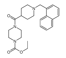 ethyl 4-[1-(naphthalen-1-ylmethyl)piperidine-4-carbonyl]piperazine-1-carboxylate结构式