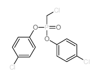 1-chloro-4-[chloromethyl-(4-chlorophenoxy)phosphoryl]oxy-benzene Structure