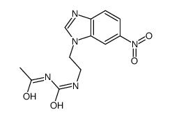 N-[2-(6-nitrobenzimidazol-1-yl)ethylcarbamoyl]acetamide Structure