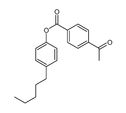 (4-pentylphenyl) 4-acetylbenzoate Structure
