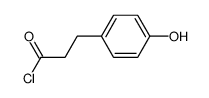 Benzenepropanoyl chloride, 4-hydroxy-结构式