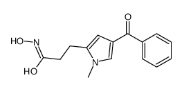 3-(4-benzoyl-1-methylpyrrol-2-yl)-N-hydroxypropanamide结构式