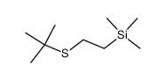 1-(tert-butylsulfanyl)-2-(trimethylsilyl)ethane结构式